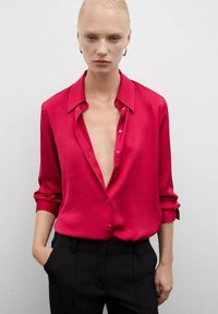 Mango Bluza z gumbi - pink