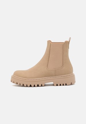 Botines con plataforma - beige
