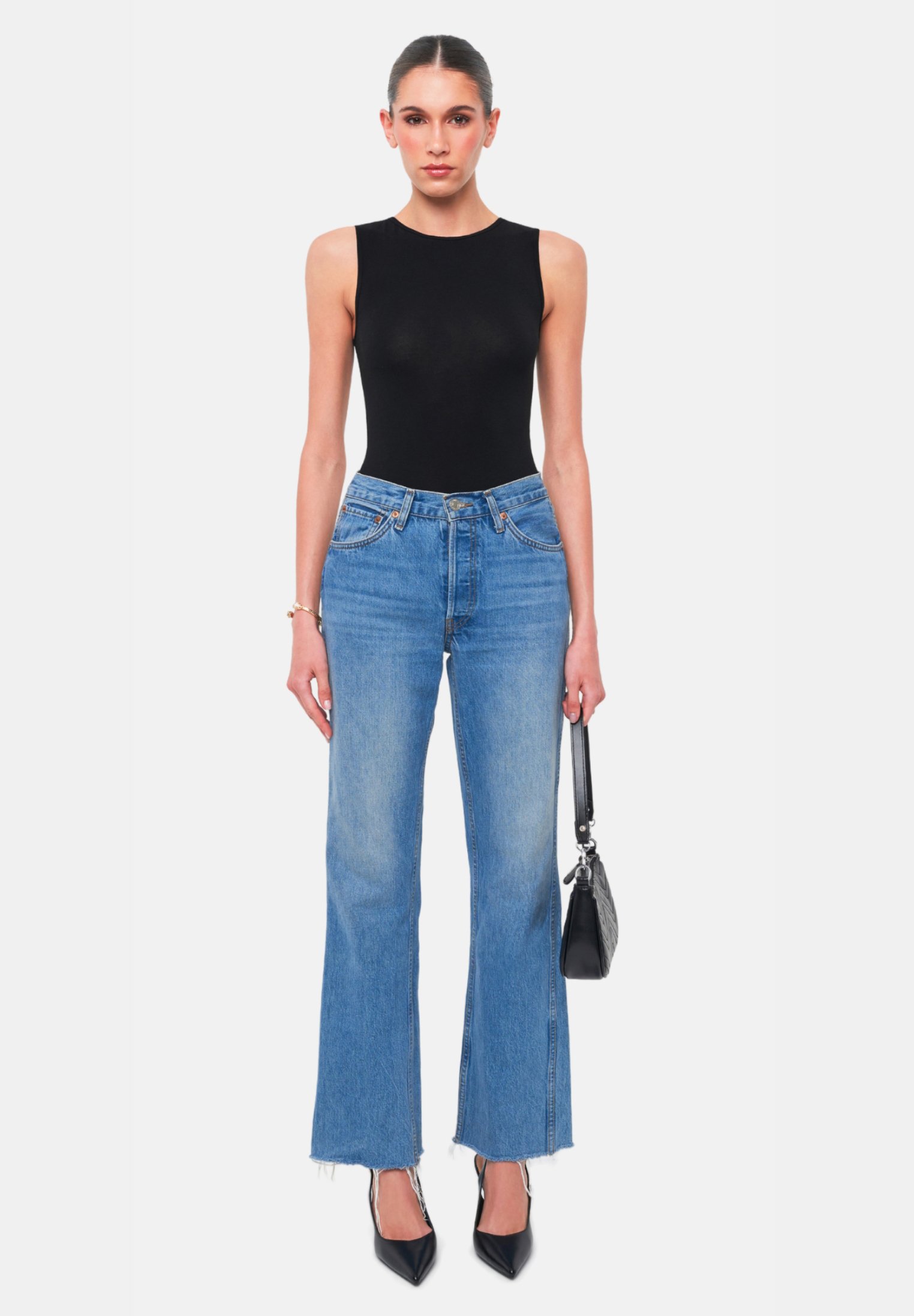 オールインワン・サロペット GIVENCHY Women Bodysuit Tops BWB03U20H0 008 Black Givenchy Black 4G Bodysuit Givenchy