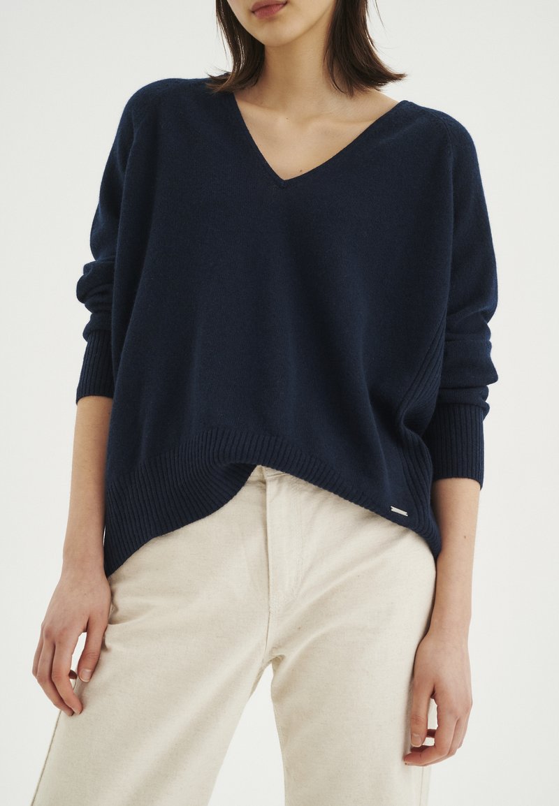 Damen Strickjacken | InWear LUKKA PREMIUM CASHMERE Strickpullover marine blue/dunkelblau - YO40308 Damen Strickjacken | InWear LUKKA PREMIUM CASHMERE Strickpullover marine blue/dunkelblau - YO40308