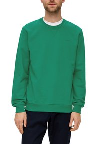 s.Oliver MIT LOGO-DETAIL - Sweater - smaragd