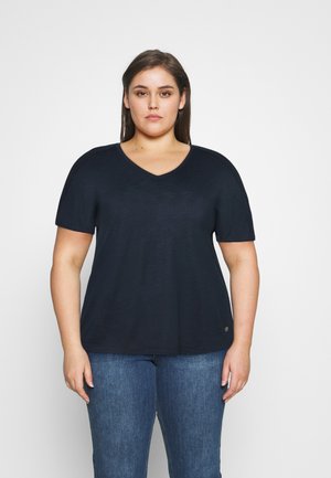 OVERCUT SLEEVES - Jednoduché triko - sky captain blue