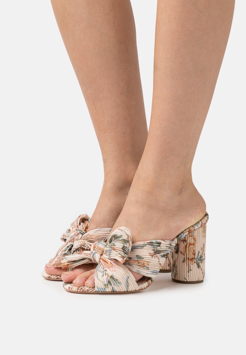 Loeffler Randall PENNY PLEATED KNOT MULE Heeled mules cream/beige