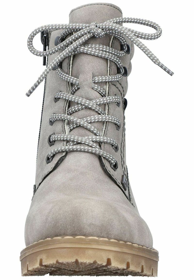 Bottines En Suedine Grise à Lacets - Taille 41 - Talon Aiguille Moyen - Pointue - Neuf Avec Boîte
