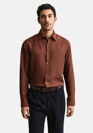 Overhemd - mahogany brown