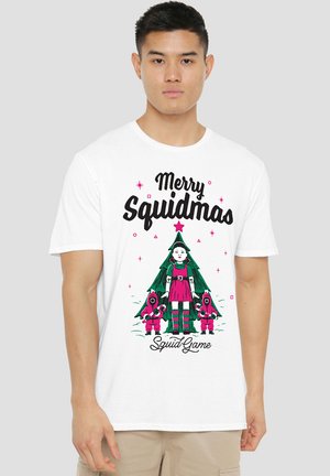NETFLIX SQUID GAME MERRY SQUIDMAS - Print T-shirt - white