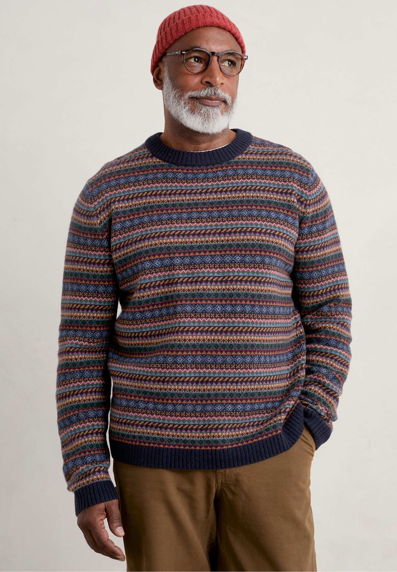 Seasalt Cornwall POLVENTON FAIR ISLE - Strickpullover - man amber multi