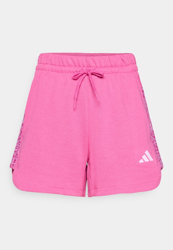 ESSENTIALS 3 STRIPES PRINT CARGO - Sports shorts - semi lucid fuchsia4