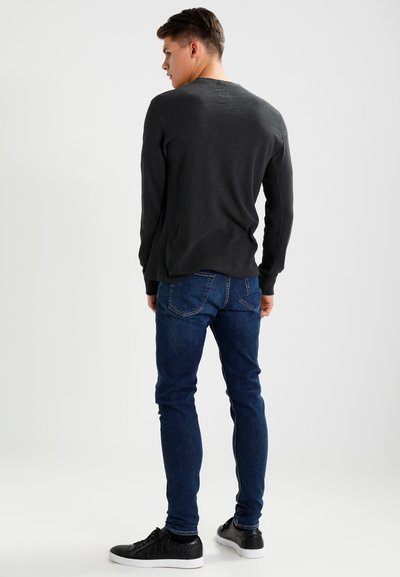 rag & bone CLASSIC HENLEY - Langarmshirt - black