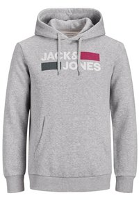 Jack & Jones Jersey con capucha - mottled light grey