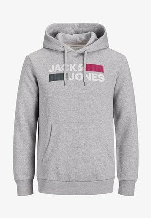 Jack & Jones Kapuzenpullover - mottled light grey