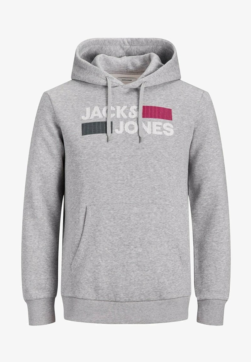 Jack & Jones Jersey con capucha - mottled light grey