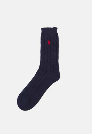 Polo Ralph Lauren CABLE KNIT CREW SOCKS - Sokken - navy