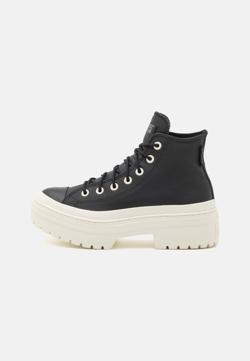 Converse CHUCK TAYLOR ALL STAR LUGGED HEEL PLATFORM WATERPROOF - Zapatillas altas - black/egret