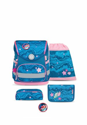 COMPACT SET - School bag - mottled light blue