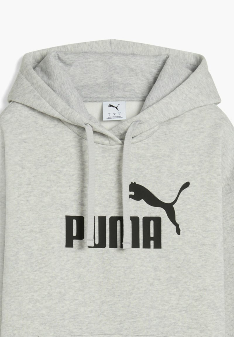 Puma ESSENTIALS LOGO COMFORT - Mikina s kapucí - light gray heather