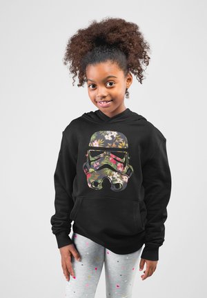 Star Wars STAR WARS STORM FLOWERS - Mikina s kapucí - black