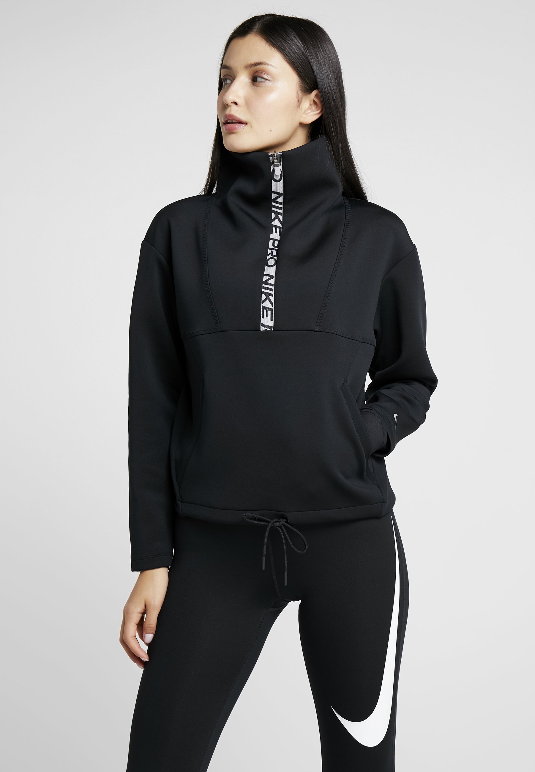 nike mock neck hoodie