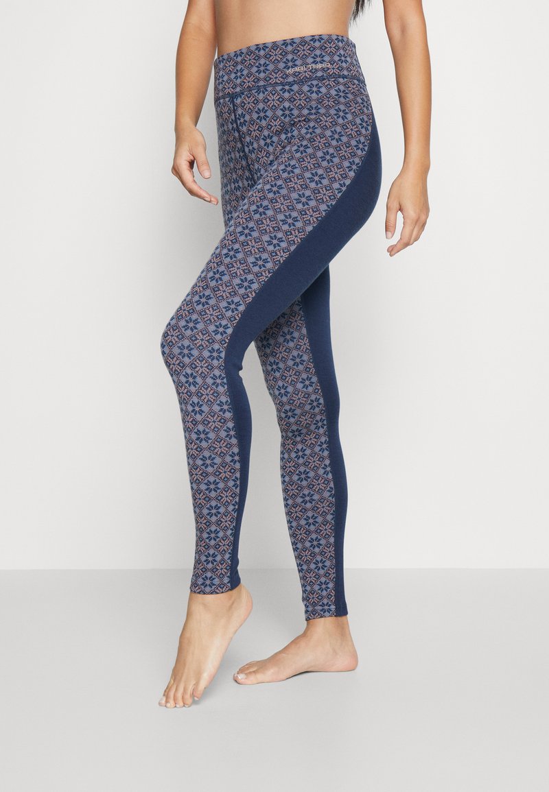 Ensemble Couche De Base Kari Traa - Motif Aztèque Blanc/rose - Taille M - Ski