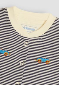 JoJo Maman Bébé CAR EMBROIDERED - REGULAR FIT - Nattdräkt - ecru navy stripe