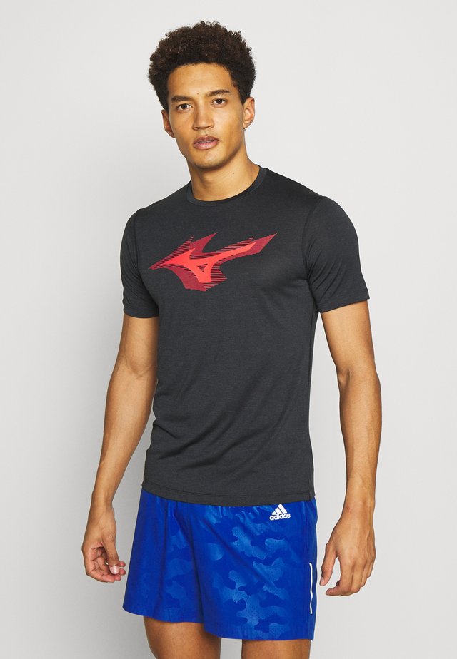 CORE TEE - Printtipaita - black