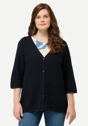 3/4 SLEEVE V-NECK  - Chaqueta de punto - navy blue