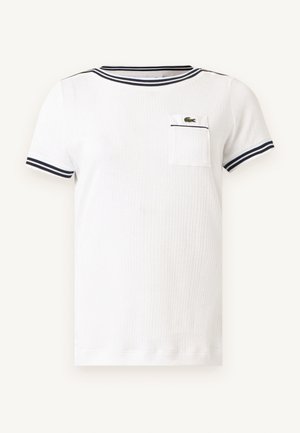 Lacoste, Βασικό μπλουζάκι - white/navy blue