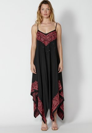 Koroshi SUMMER HIGH - Dolga obleka - black
