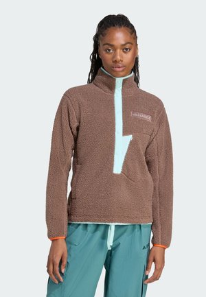 XPLORIC HIGH PILE - Felpa in pile - earth strata semi flash aqua