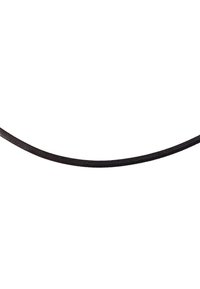 Sangle en tissu noir avec une surface texturée, un design flexible et une forme incurvée, adaptée à diverses utilisations. La longueur semble être moyenne.
