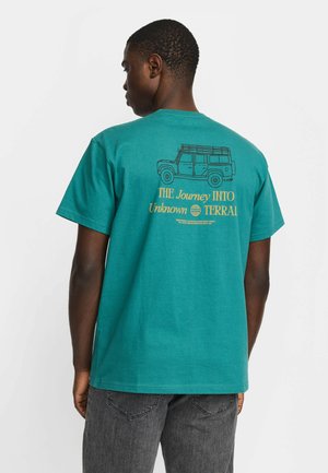 REVOLUTION, REVOLUTION PRINTED T-SHIRT - Print T-shirt - petrol