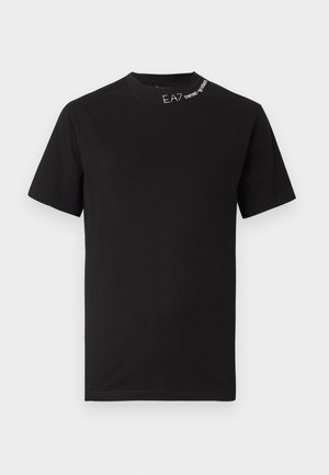 TEE EMBROIDERED LOGO UNISEX - Tricou basic - black