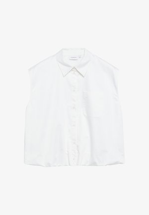 comma, BLUSE - Chemisier - weiß