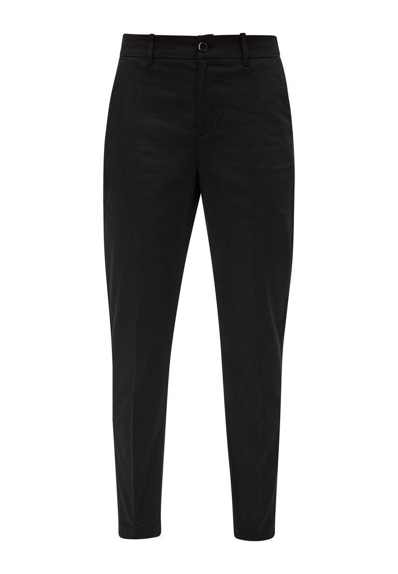 s.Oliver MIT TAPERED LEG - Chino - schwarz