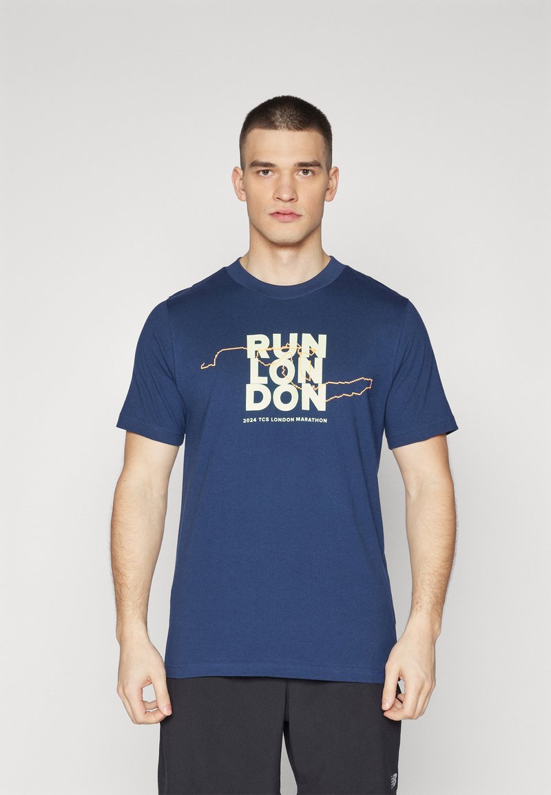 New Balance LONDON EDITION GRAPHIC - T-Shirt print - blue/blau - Zalando.ch