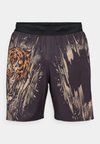 TIGER TRAINING SHORTS - Sportiniai šortai - black/neo orange