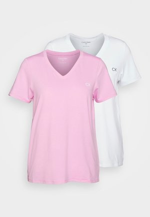 TECH TEE 2 PACK - T-shirt basic - white/pink