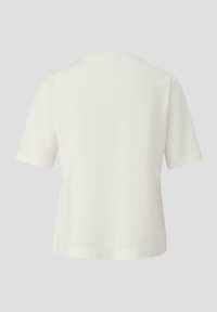 s.Oliver BLACK LABEL MIT DEKO-TAPE AM AUSSCHNITT - T-shirt imprimé - creme