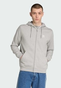 adidas Originals - Vetoketjullinen college - medium grey heather   white Pienoiskuva 1