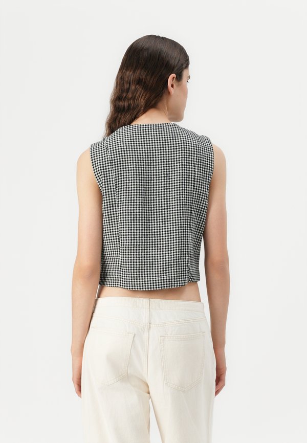 CAP SLEEVE TAILORED VEST - Blouse3