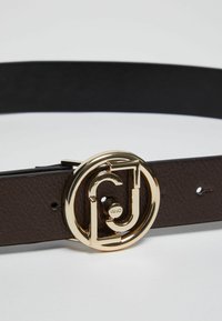 LIU JO WITH LOGO BUCKLE - Pásek - dark brown
