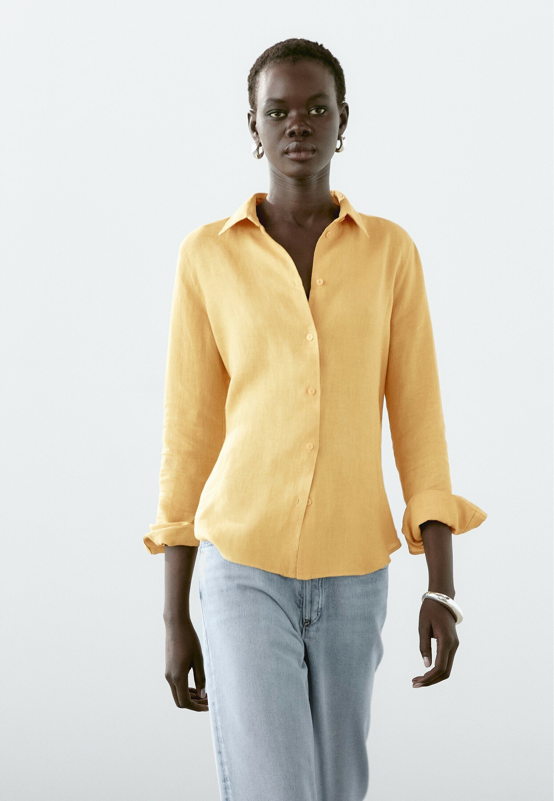 ladies yellow top