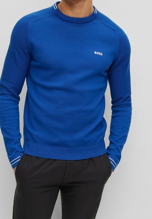 Stickad tröja - blue