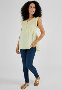 JoJo Maman Bébé FLUTTER SLEEVE MATERNITY - REGULAR FIT - Blūze - yellow