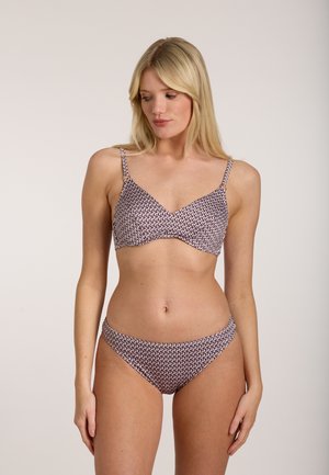 EINZELTEIL MIT BÜGEL VERSTELLBARE TRÄGER - Bikini top - dunkelrot