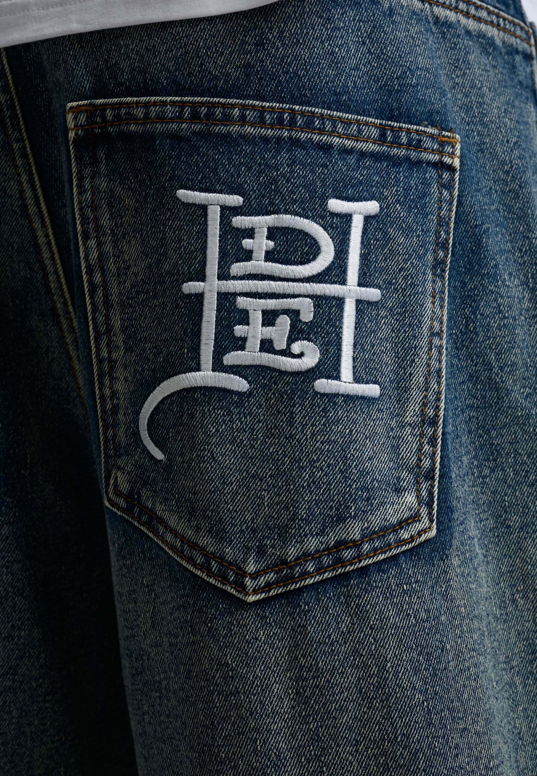 Ed Hardy FLAMING DRAGON XXTRA - Relaxed fit jeans - blue/blauw