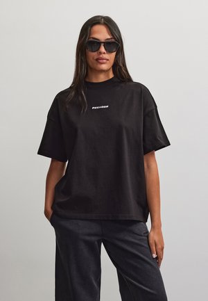 Pegador, BRACY HEAVY OVERSIZED TEE - T-shirt basic - black