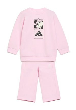 adidas Performance INFANTS DISNEY MINNIE JOGGER  UNISEX SET - Pantalon de survêtement - clear pink/off white