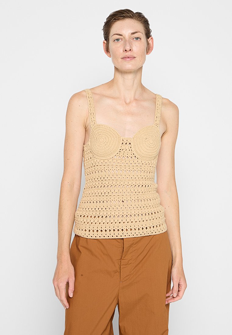 Nanushka Top beige