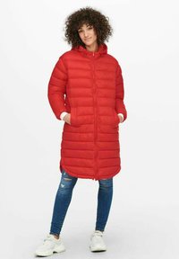 ONLY MELODY OVERSIZE - Wintermantel - poppy red